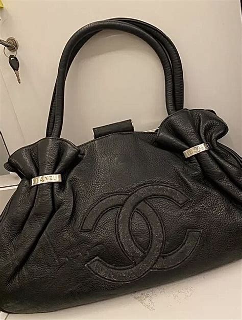 chanel vintage bag carousell|Vintage Chanel leather bag.